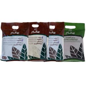 کوکوپیت پرلیت پیتماس و ورمی کمپوست بهکام | حجم 3 لیتر مجموعه 4 عددی